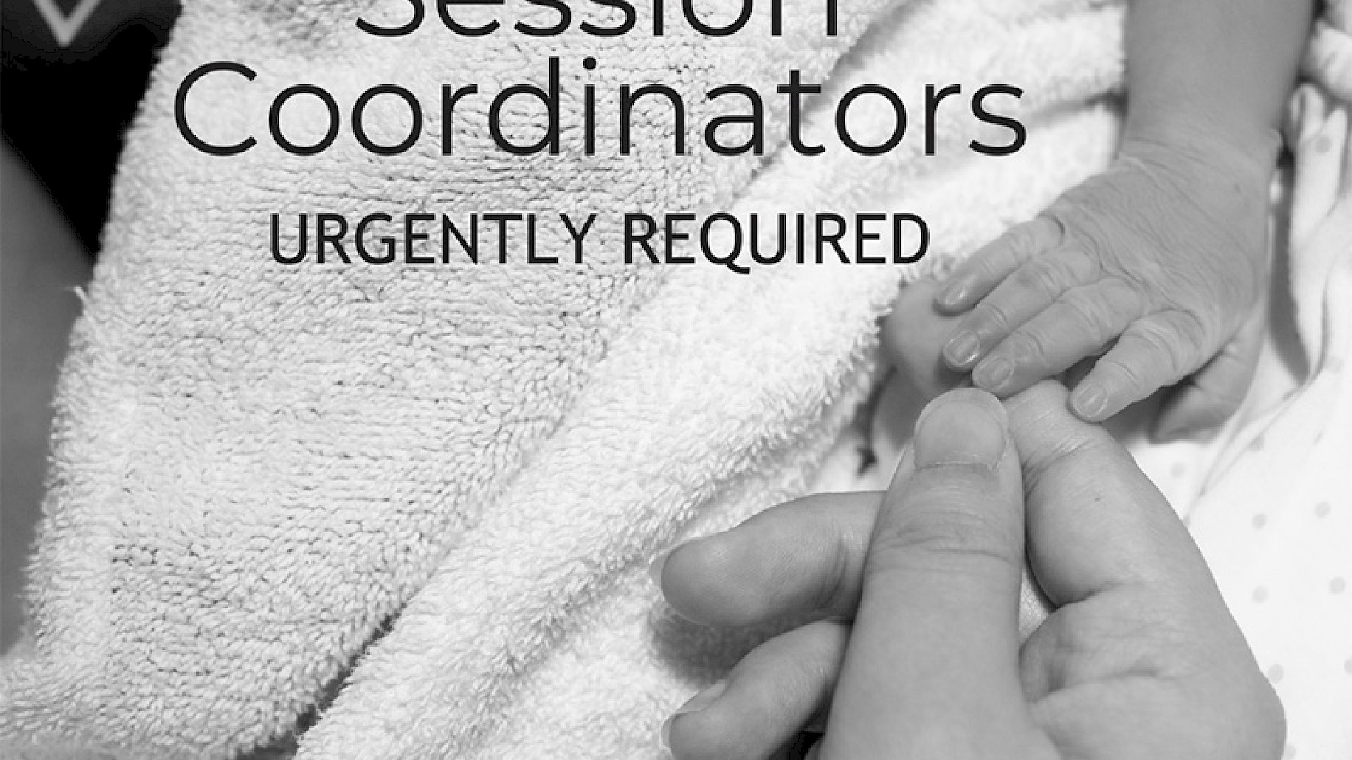 Volunteer Session Coordinators urgently required