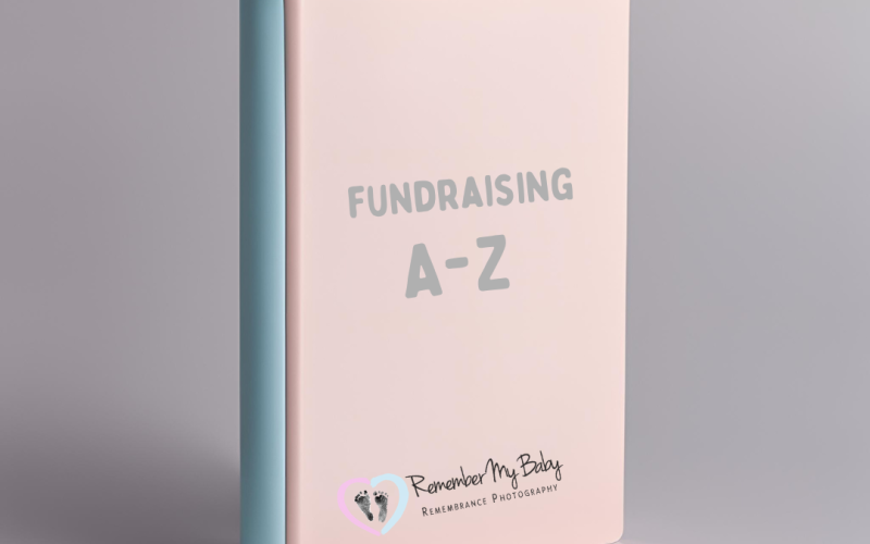 Pink book with cover titled Fundraising A-Z